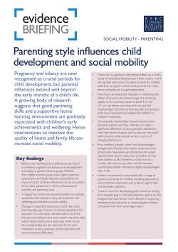 Parenting style influences child development and social