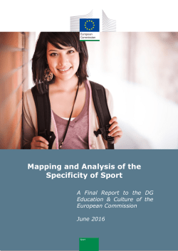 Mapping and Analysis of the Specificity of Sport