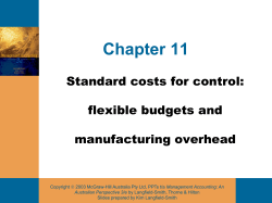 6 Flexible overhead budget