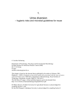 1. Urine diversion - World Health Organization
