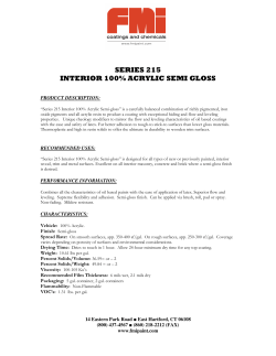 SERIES 215 INTERIOR 100% ACRYLIC SEMI GLOSS