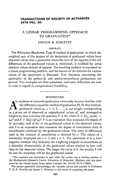 A Linear Programming Approach to Graduation