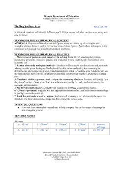 Surface Area - Paulding County Schools