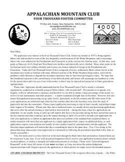 appalachian mountain club four thousand footer committee