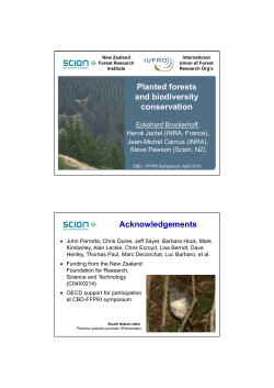 Planted forests and biodiversity conservation(PDF:1570KB)