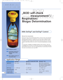 BOD measurement
