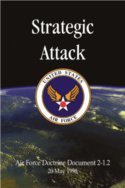Strategic Attack, Air Force Doctrine Document, 2-1.2