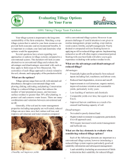 Evaluating Tillage Options for Your Farm
