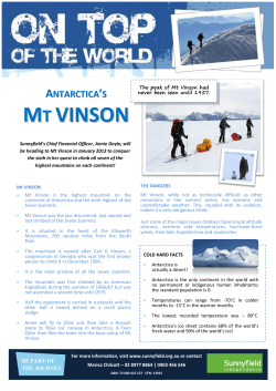 mt vinson - Everyday Hero