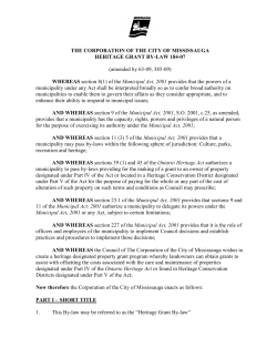 Heritage Grants - Mississauga.ca