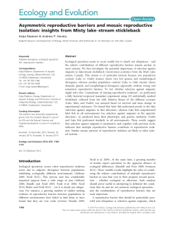 Asymmetric reproductive barriers and mosaic reproductive isolation