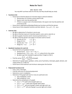 Math 101 Notes - Test 03 (pdf 155.61kb)