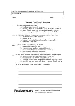 Mammoth Fossil Found | R... Comprehension Passages