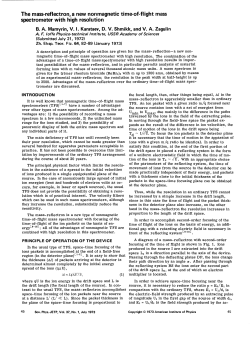 The mass-reflectron, a new nonmagnetic time-of-flight mass