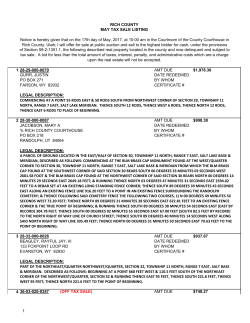 may tax sale list - website