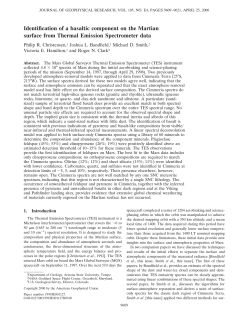 Identiﬁcation of a basaltic component