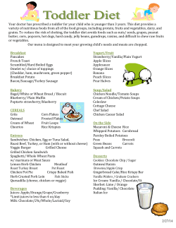 Toddler Diet - MUSC Health