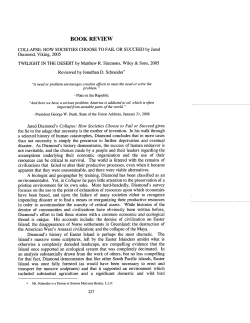 How Societies Choose to Fail or Succeed by