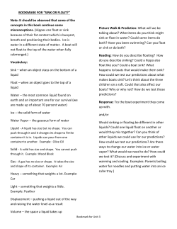 Bookmark - Unit 3: Exploring Liquids and Solids
