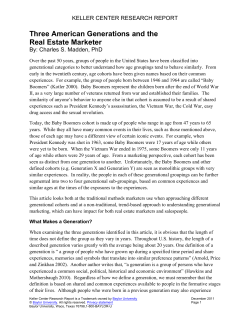 Three American Generations and the Real Estate