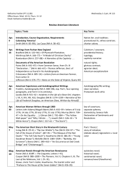Review American Literature May 14