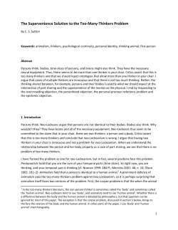 The Supervenience Solution to the Too-Many