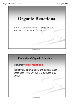 Organic Reactions.notebook
