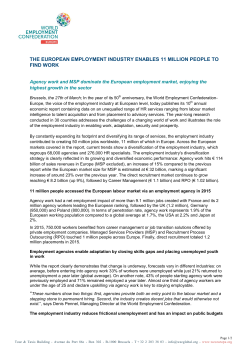 THE EUROPEAN EMPLOYMENT INDUSTRY ENABLES 11