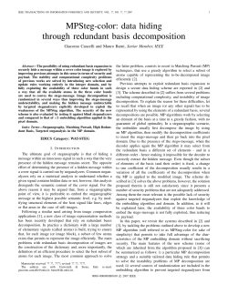 MPSteg-color: data hiding through redundant basis decomposition