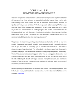 CORE C.A.U.S.E. COMPASSION ASSESSMENT