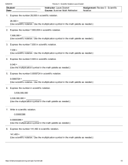 1. 2. 3. 4. 5. 6. 7. 8. Student: Date: Instructor: Laura Dostert
