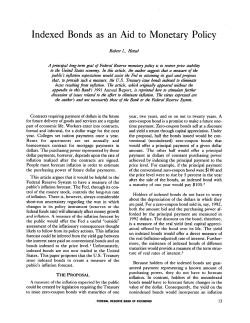 Indexed Bonds as an Aid to Monetary Policy