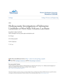 Hydroacoustic Investigations of Submarine
