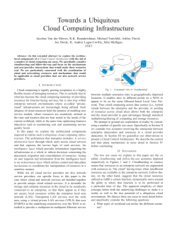 Towards a Ubiquitous Cloud Computing Infrastructure