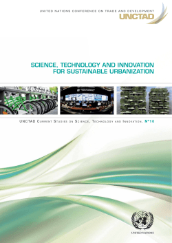 Science, Technology and Innovation for Sustainable Urbanization