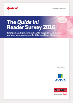 The Quids in! Reader Survey 2016