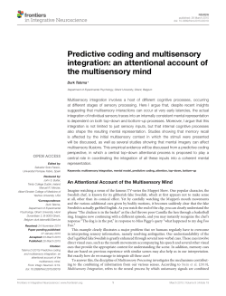 Predictive coding and multisensory integration: an attentional