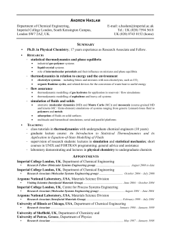CV - Imperial College London