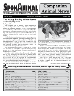 Companion Animal News