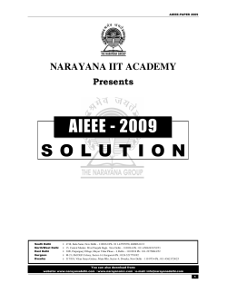 AIEEE-2009 Paper