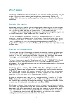 Shigella species - Food Standards Australia New Zealand