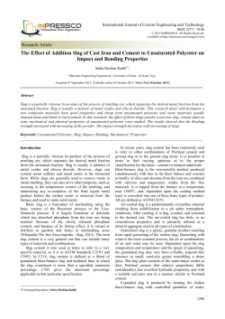 The Effect of Addition Slag of Cast Iron and Cement to