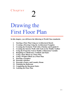 Drawing The First Floor Plan