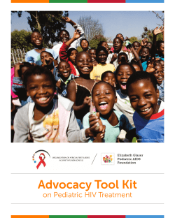 advocacy tool kit on pediatric HIV treatment
