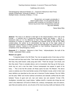 A Journal of Theory and Practice Fall/Winter 2014