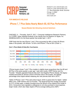 iPhone 7, 7 Plus Sales Nearly Match 6S, 6S Plus