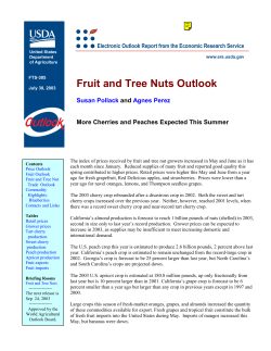 Fruit and Tree Nuts Outlook - USDA Economics, Statistics and
