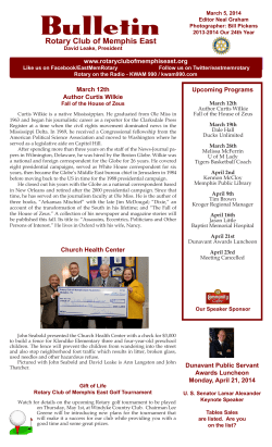 Bulletin - Rotary Club of Memphis East