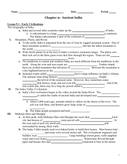 Chapter 9 Outline - Leon County Schools