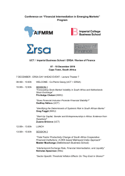 Conference Programme - AIFMRM